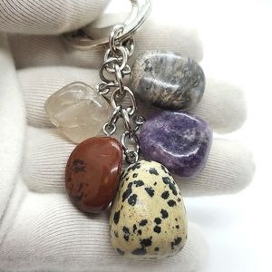 Natural Healing Gemstones Keychain or Purse Charm etc.